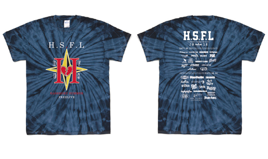 HSFL2018オリジナルTシャツ「Deviluse」×HSFLコラボバージョン-ダイダイ青